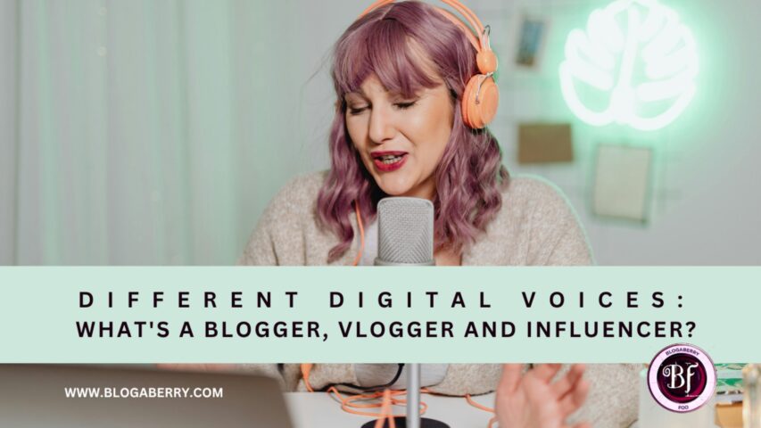 DIFFERENT DIGITAL VOICES: WHAT'S A BLOGGER, VLOGGER AND INFLUENCER?