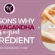 3 REASONS WHY ASHWAGANDHA IS A GREAT INGREDIENT